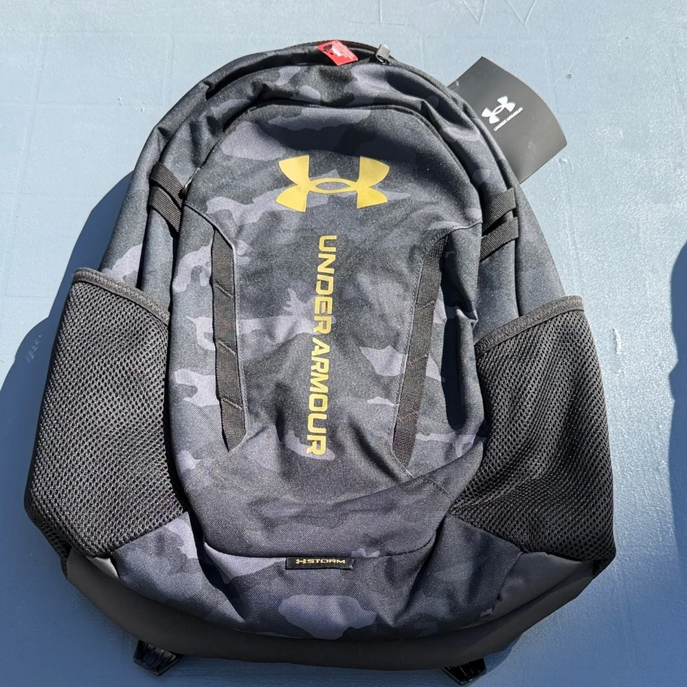 Under Armour Camo Black and Gold Backpack